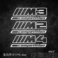 Bmw Stickers, competition Stickers, M2, M3, M4 Stickers, 330i Rear Drawing Waterproof Stickers
