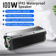 100W Bluetooth Speakers Portable Column Home Theater 360 Stereo Wireless Subwoofer Soundbox Outdoor Music Center Sound Boombox