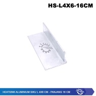Aluminium Siku - Heatsink L 4x6 cm Panjang 16
