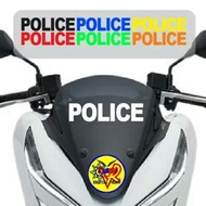 STIKER Motor Police Keren Cutting Sticker motor Pcx Nmax Police
