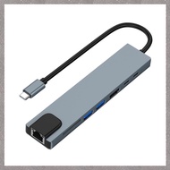 [M G L O] Type C to 4k HdTV Hub Adapter 100W PD USB 3.0 Docking Station RJ45 SD/TF Card Reader for N