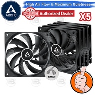 [CoolBlasterThai] ARCTIC F12 PWM PST BLACK (size 120 mm.) X5 Value Pack PC Fan Case ประกัน 6 ปี