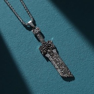 new Vintage crack broken sword necklace men cool street photo antique sword pendant
