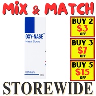 Oxy Nase Spray 0.05% 15ml Adult Nasal Spray Nasal Decongestant Blocked Nose Iliadin Otrivin