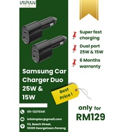 ORIGINAL SAMSUNG CAR CHARGER DUO 25W AND 15W