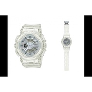 Casio BA-110CR-7A Baby-G Women's Transparent Resin Strap Watch