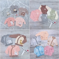 Dokma DA983 newborn button-down sweater. DA2989, DA2263, DA2264 for babies from 0-6m