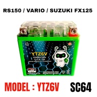 HONDA RS150 YTZ6 YTZ6S YTZ6V YTZ6-BS HONDA RS150 CBR150 RS150 VARIO GEL BATTERY BSTZ6 bateri motosik