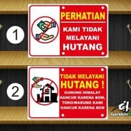 No Debt Stickers Forest Stickers Kasbon Stickers