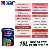 15L NIPPON PAINT INTERIOR WALL SPOT-LESS PLUS SHEEN REDNESS PINK
