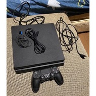 PS4 Slim 500G 主機 手把 耳機 電源線 銀幕線 整套 含盒 含GTA 魔物獵人 二手 完美主義請繞道