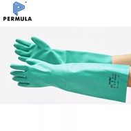 [DOSH/SIRIM CERTIFIED] ANSELL, AlphaTec Solvex 37-185, Chemical Glove, Length 18", Green