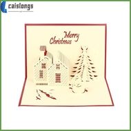 New Years Greeting Card Christmas Gift Cards Holiday up Greething 3d caislongs