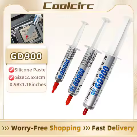 Coolcirc GD900 Thermal Conductive Paste Grease 7g/15g/30g Silicone Plaster HeatSink Compound High Pe