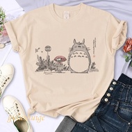 Cute Totoro Cat Print T-Shirt Y2k 90s Harajuku Allisang For Women Tee Shirt Vintage Clothing Y2k Top
