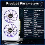◴ ✑ ▬ RAMSTA AMD RX550 4GB / RX580 8GB Graphics Card GDDR5 256Bit Computer GPU Video Card For PC Co