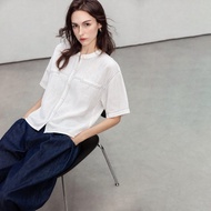 DME | เสื้อแขนสั้นทรงหลวมคอปก