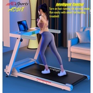 【Free shipping】ADSport AD518 Walking &amp; Running Machine Electric Treadmill LCD Display Support Bluetooth App Mesin Senaman Lari