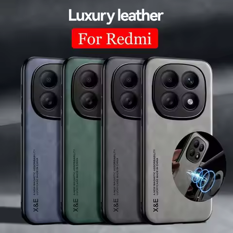 Shockproof Case for Redmi Note 15 Pro 5G 4G / Note 15 Pro+ Plus Protective Cover Magnetic Car Holder