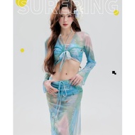 BikiniStoreVn : 3-Piece Bikini Skirt S22 - Bikini Set Beach Skirt - 3-Piece Bikini Beach Dress