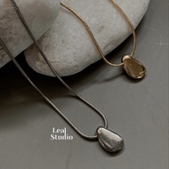 (A-G40/A-S41) Silver/Gold Tear Drops Necklace