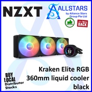 (ALLSTARS : We are Back / DIY PROMO) NZXT Kraken ELITE RGB 360 (LCD, Black) / 2.4" high res LCD w/NZXT Core RGB Fans (RL-KR36E-B1) (Warranty 6years with TechDynamic)