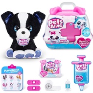 [sgstock] ZURU Surprise Puppy Plush - Border Collie Puppy with Electronic Speak and Repeat - [Series