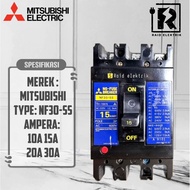 MCCB BREAKER MITSUBISHI NF 30-SS 10A, 15A, 20A, 30A ORIGINAL
