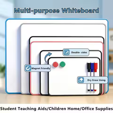 A5/A4/B4/A3 Whiteboard Double-Sided Dry Erase Graffiti Drawing Board Magnetic-Friendly Reusable Desk