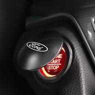 [Ready Stock] Ford Logo Solid Metal Universal Zinc Alloy Car Engine Ignition Push Start Button Cover
