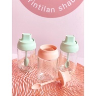 Spice Bottle+Spoon/PINK Kitchen Spice Container