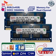 SK hynix 8gb 1066mhz ddr3 memory laptop Dual Channel sodimm pc3 8500 1.5v RAM