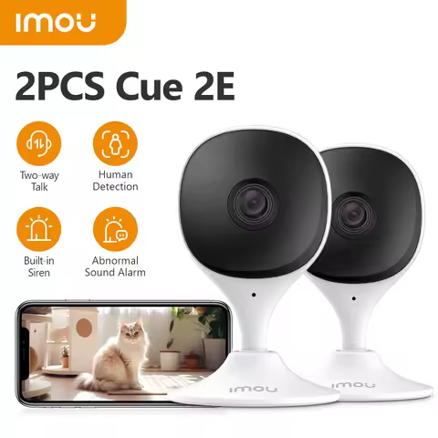 IMOU 2PCS Cue 2E Wifi Camera Baby Monitor Camera Human Detection Compact Smart Night Vision Camera I