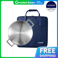 ชดเตาไฟฟาอนดกชน IH แบบ 3 ชน สเตนเลส 2 ชน ขนาด 34 ซม. (พรอมกระเปา)