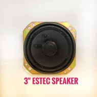3" Estec Speaker 7.6cm 8ohm 10w