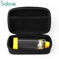 Salorie Hard Travel Case for Asthma Inhaler, Inhaler Spacer for Kids and Adults, Masks, Inhaler Holder Asthma Carrying Bag with Mesh Pocket for Medicine and Other Accessories, Black