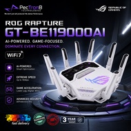 ASUS ROG Rapture GT-BE19000AI WiFi 7 Gaming Router, Tri-Band 19Gbps, AI Game Boost, Dual 10G, 4×2.5G