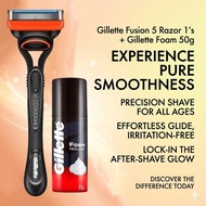 Gillette Fusion 5 Razor + Gillette Foam 50ml