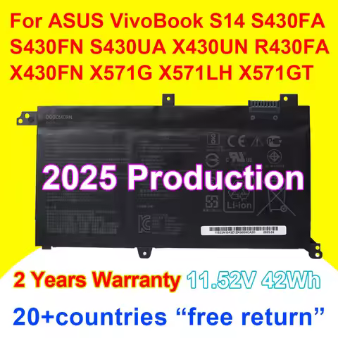 NEW B31N1732 Laptop Battery For Asus VivoBook S14 S430FA S430FN S430UA X430UN R430FA X430FN X571G X5