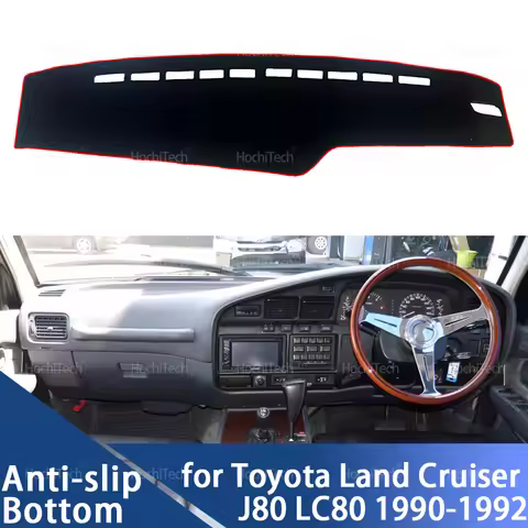 For Toyota Land Cruiser J80 LC80 Pre-Facelift 1990 1991 1992 Car Dashboard Cover Dash Board Mat Carp