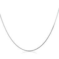 SO SEOUL Rhodium Timeless Snake Chain 45cm/18inch to 73cm/29inch Short to Long Chain Necklace