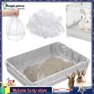 Cage Liner Bag, Clear Plastic, 50 Pcs Disposable Cage Liners, Universal Toilet Film for Bunny& Hamst