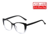 Anti Blue Ray Reading Glasses Women Men Fashion Cat Eye Blue Light Blocking Filter Computer Glasses Anti UV400 Protection Optical Glasses-42