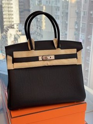 Hermès🌟Birkin 30 黑銀 togo stamp G
