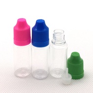 Wholesale 100pcs Empty Clear PET 10ML Liquid Needle Bottles Plastic Dropper Bottles With Childproof