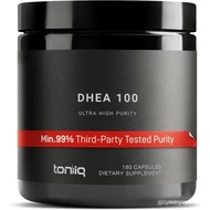 Toniiq Ultra High Strength DHEA 100mg Supplement for Men - 99%+ Highly Purified and Bioavailable Mic