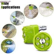 BARR1YP Pressure Washer Nozzle, 6in1 Design 1/4Inch Connector Quick Connect Nozzle, 0 15 25 40 Degre