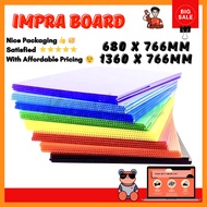 IMPRA BOARD 680mm/1360mm X 766mm  (3Pcs) PP Corrugated Board-Polyplast Straw Board Papan Plastic 🔥Re