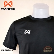 WARRIX เสื้อกีฬาสีล้วน เสื้อฟุตบอล WA-FBA571 สีดำ AA วาริกซ์ วอริกซ์ ของแท้