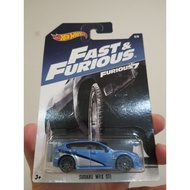Hot Wheels Fast &amp; Furious Furious 7 Subaru WRX STI Blue
